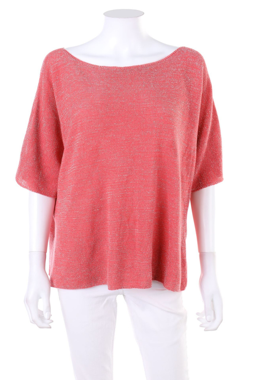 UNITED COLORS OF BENETTON - Shortsleeve Blouse with Cut-outs - D 40