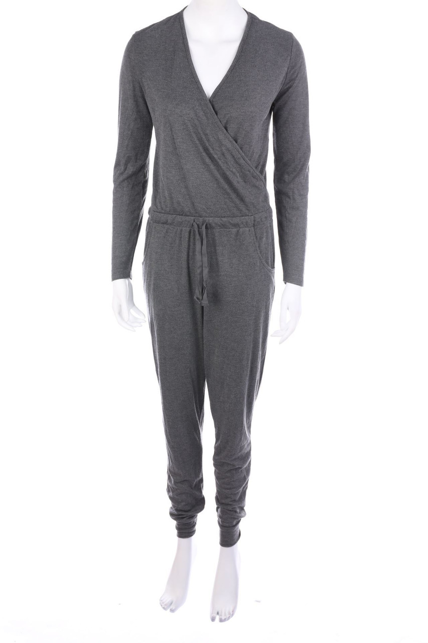 ANNA FIELD - Jumpsuit with Wrap-Effect with Viscose - M