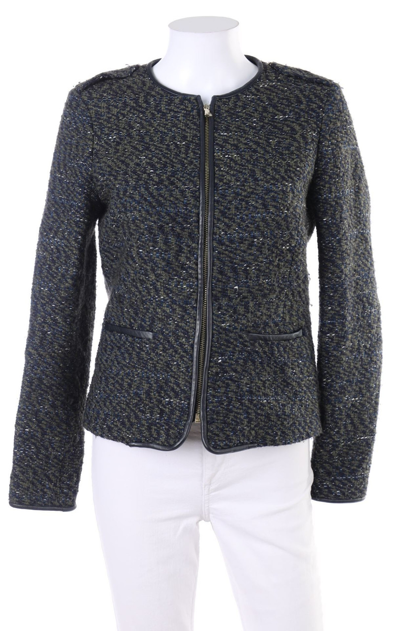 Massimo Dutti - Bouclé-Blazer-Jacke mit Wolle - D 36