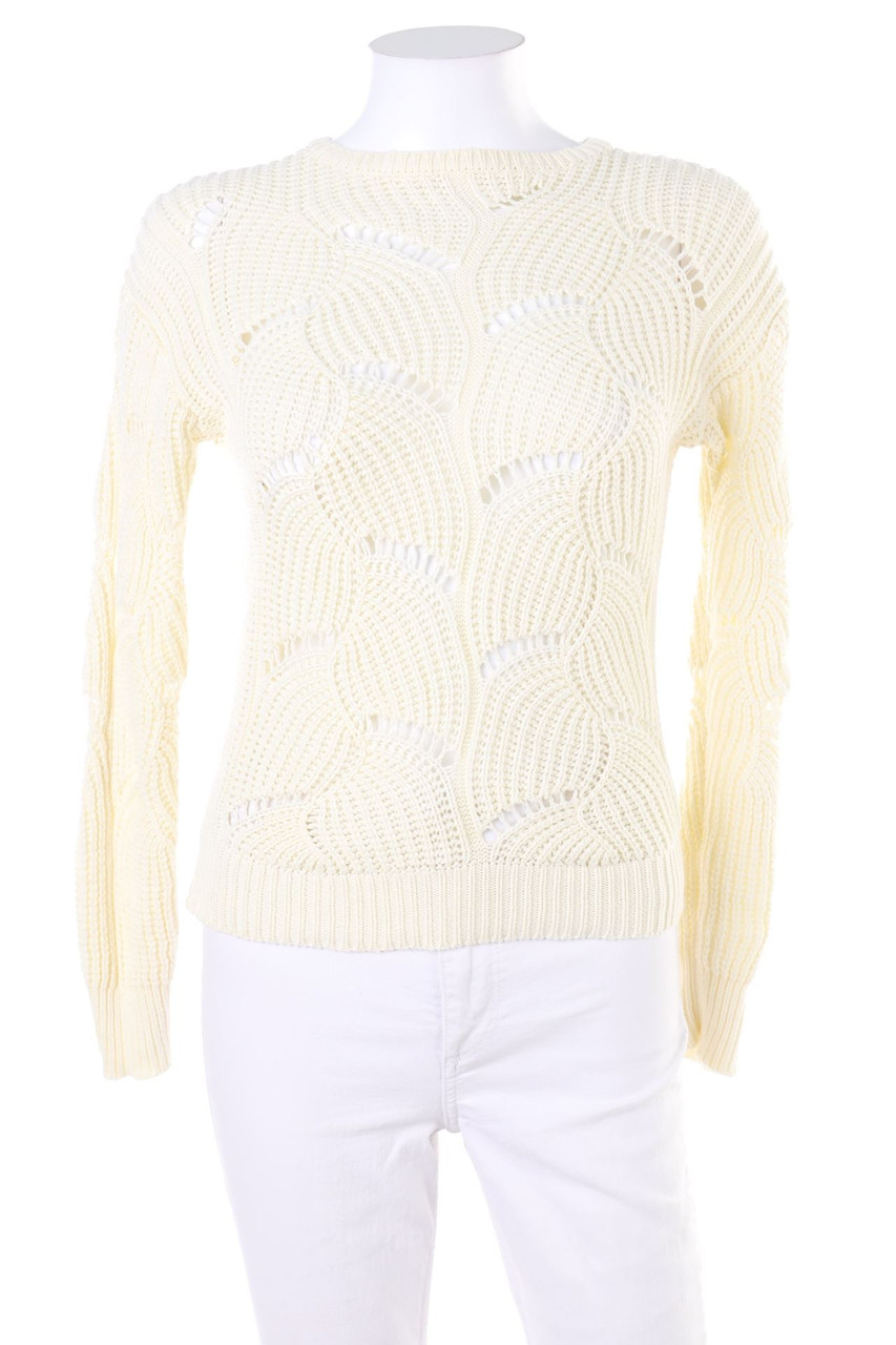 Ohne Label - Strick-Pullover aus Lochstrick - XS