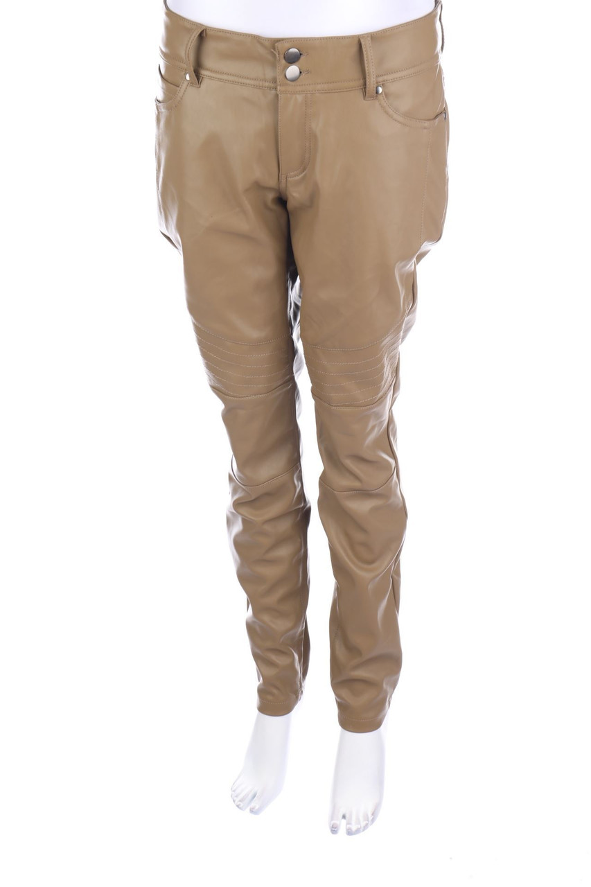 RAINBOW - Faux Leather Pants, Biker Style - D 40