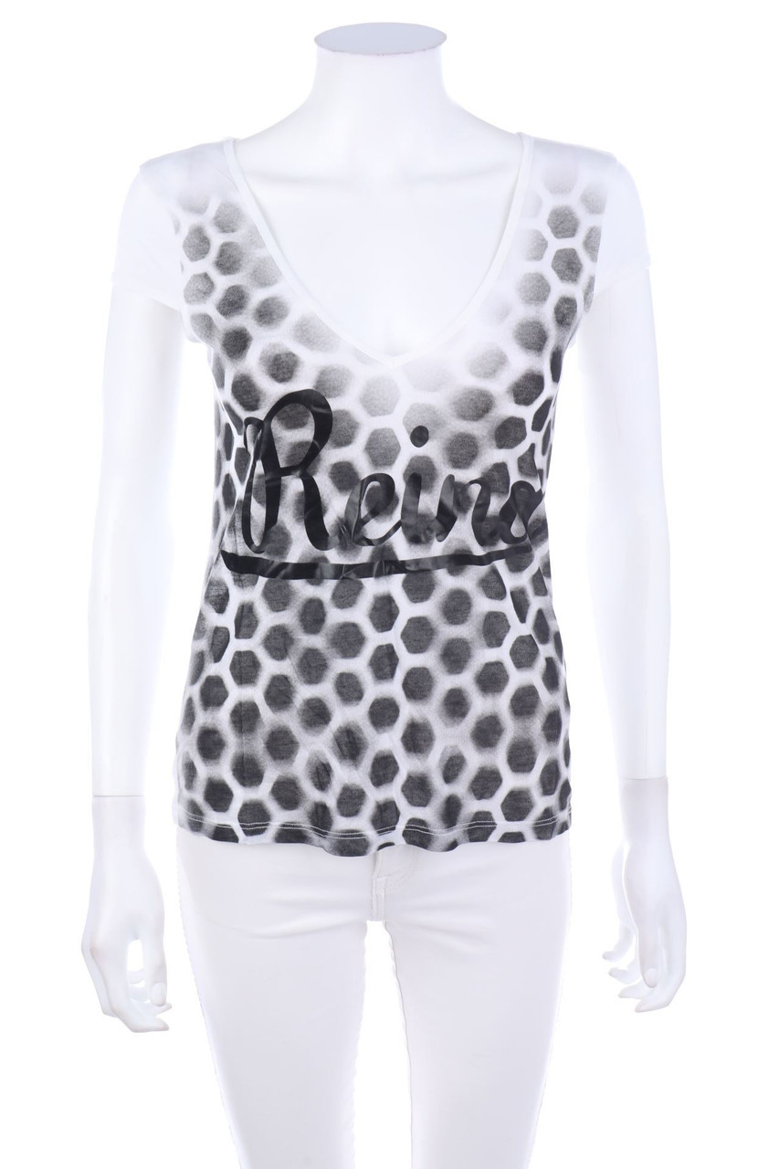 ATOS LOMBARDINI - Kurzarm-Shirt mit Print - D 32