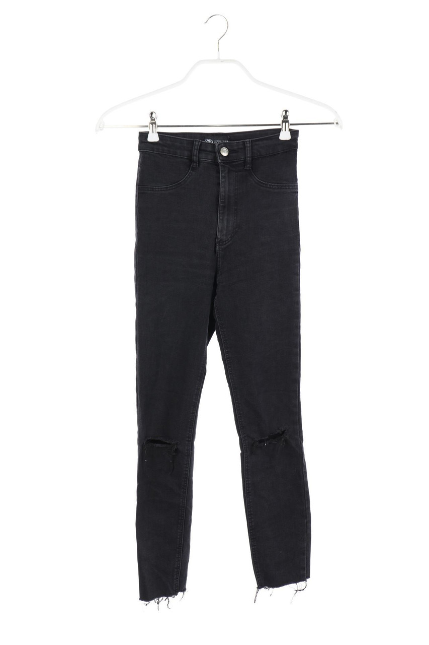 ZARA - High Waist-Destroyed Skinny-Jeans - D 32