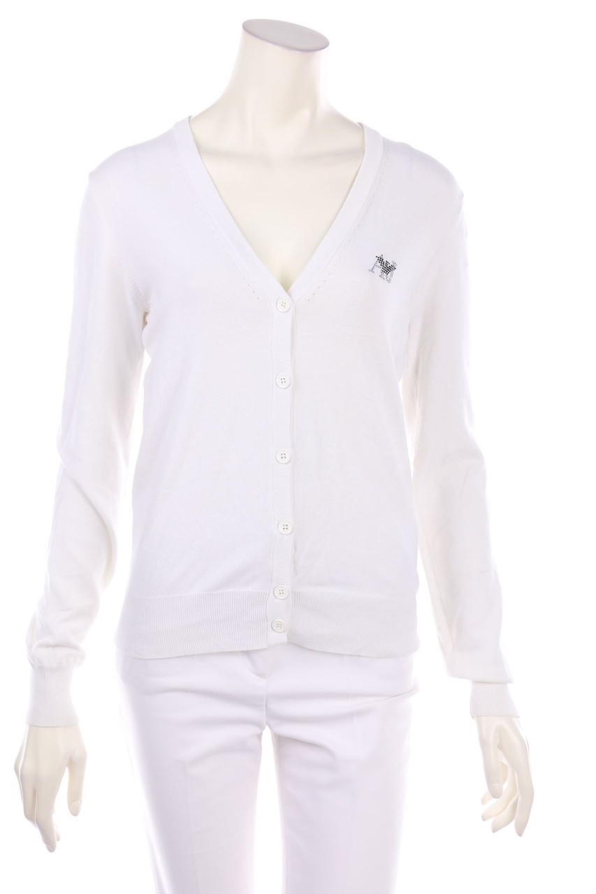 AJ ARMANI JEANS - Cardigan mit Strass-Logo - M