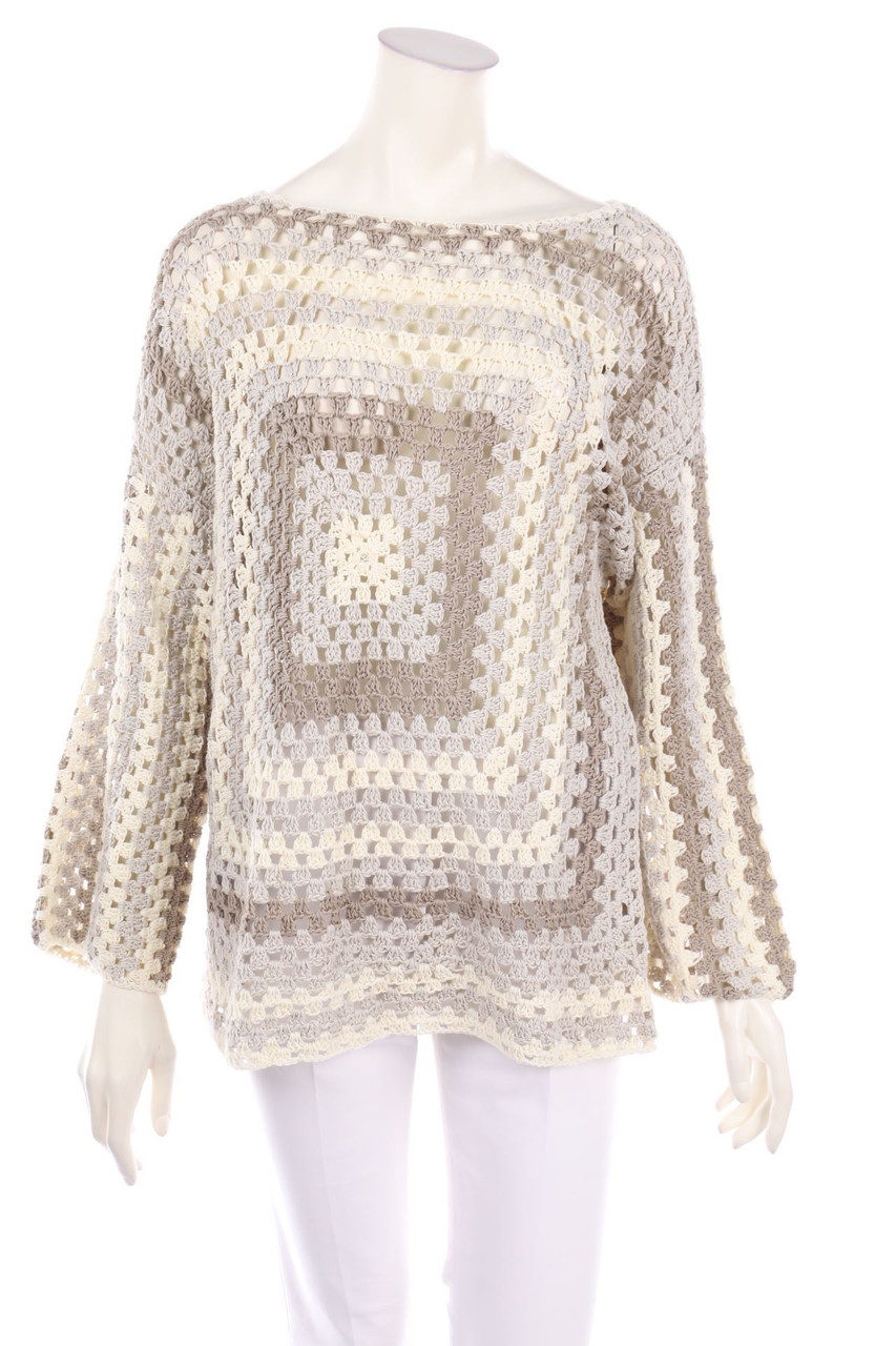 Rose Carmine - Häkel-Pullover - D 36-38