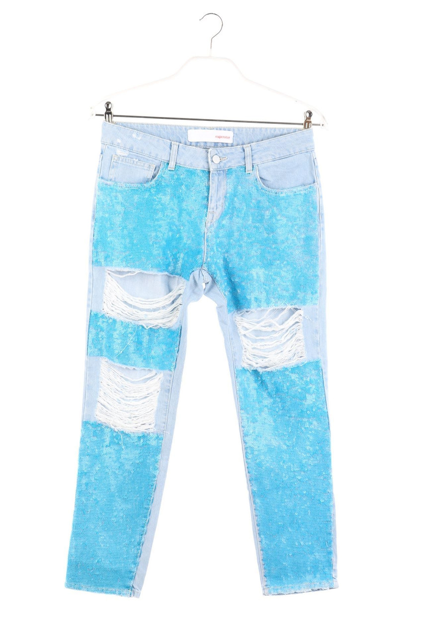 Up Jeans superstar - Destroyed Boyfriend-Jeans mit Pailletten - W27