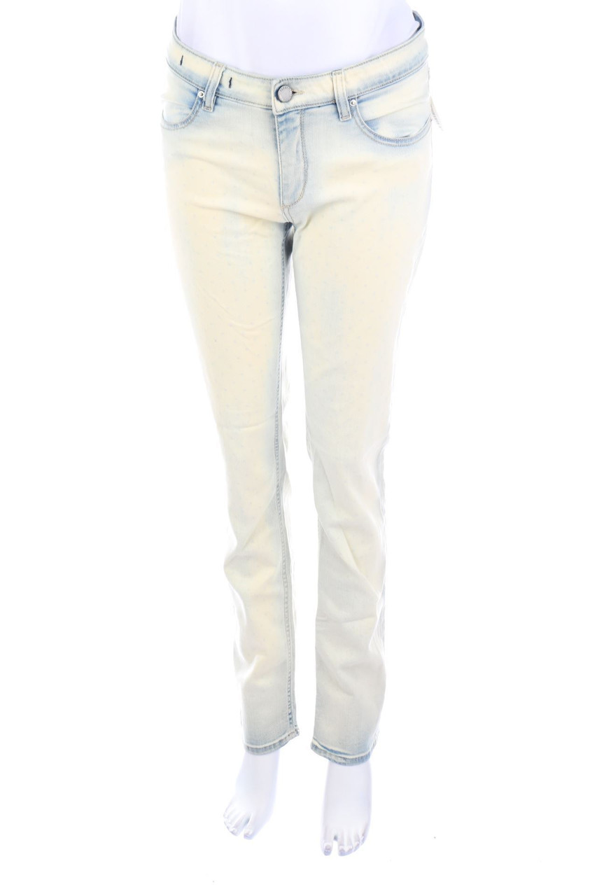 CAMOUFLAGE AR AND J. - Slim Jeans mit Punkten - S