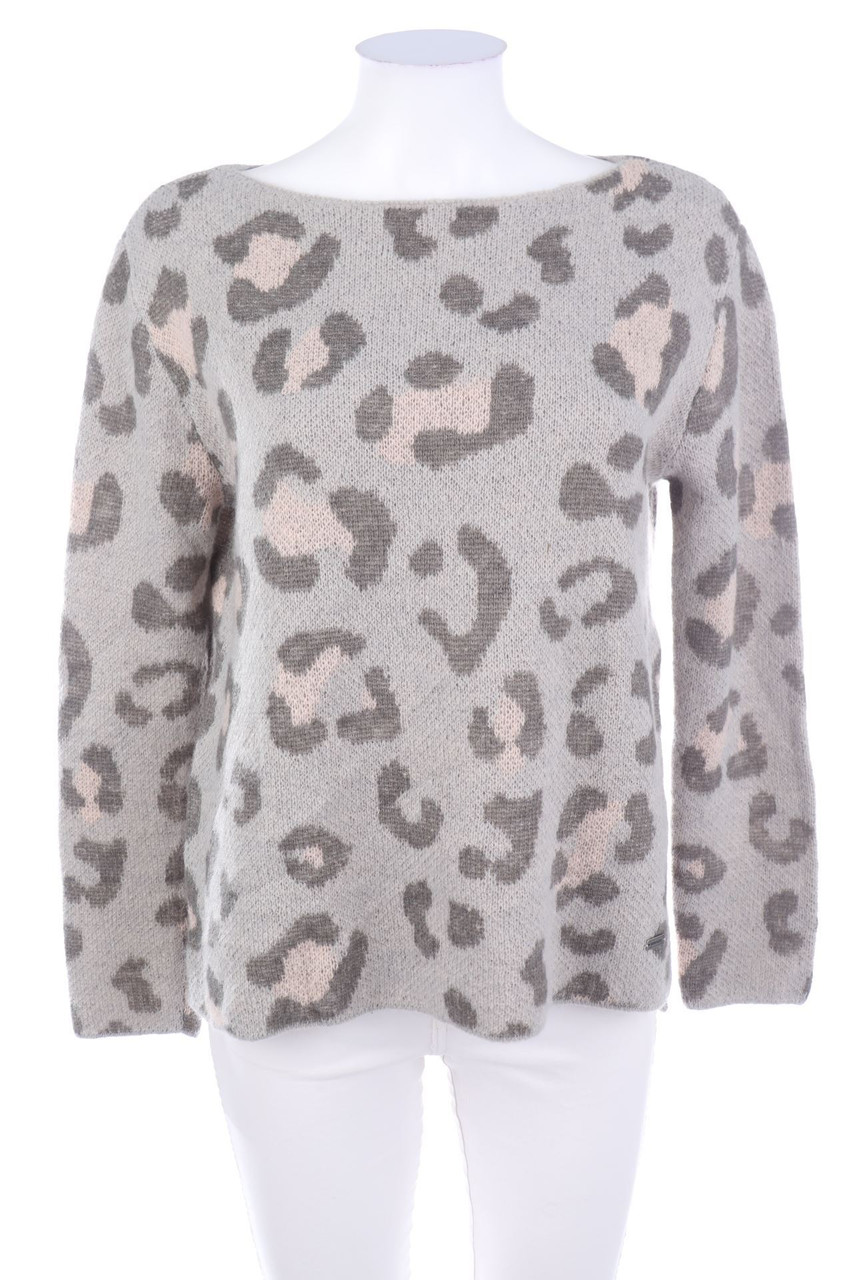 WOMEN limited by Tchibo - Strick-Pullover mit Leo-Print - D 36-38