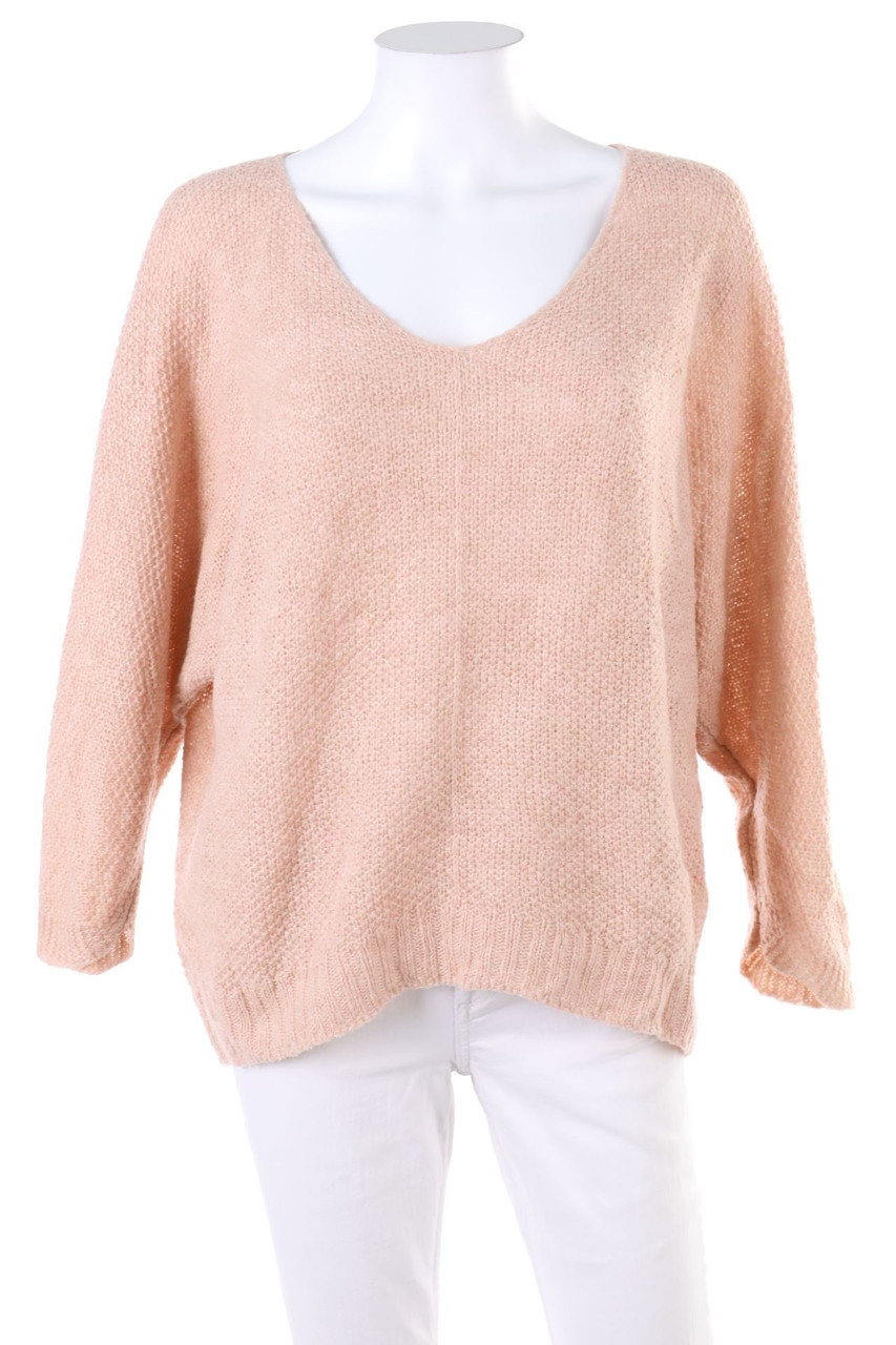 NEW COLLECTION - Oversize-Strick-Pullover mit Wolle - D 38
