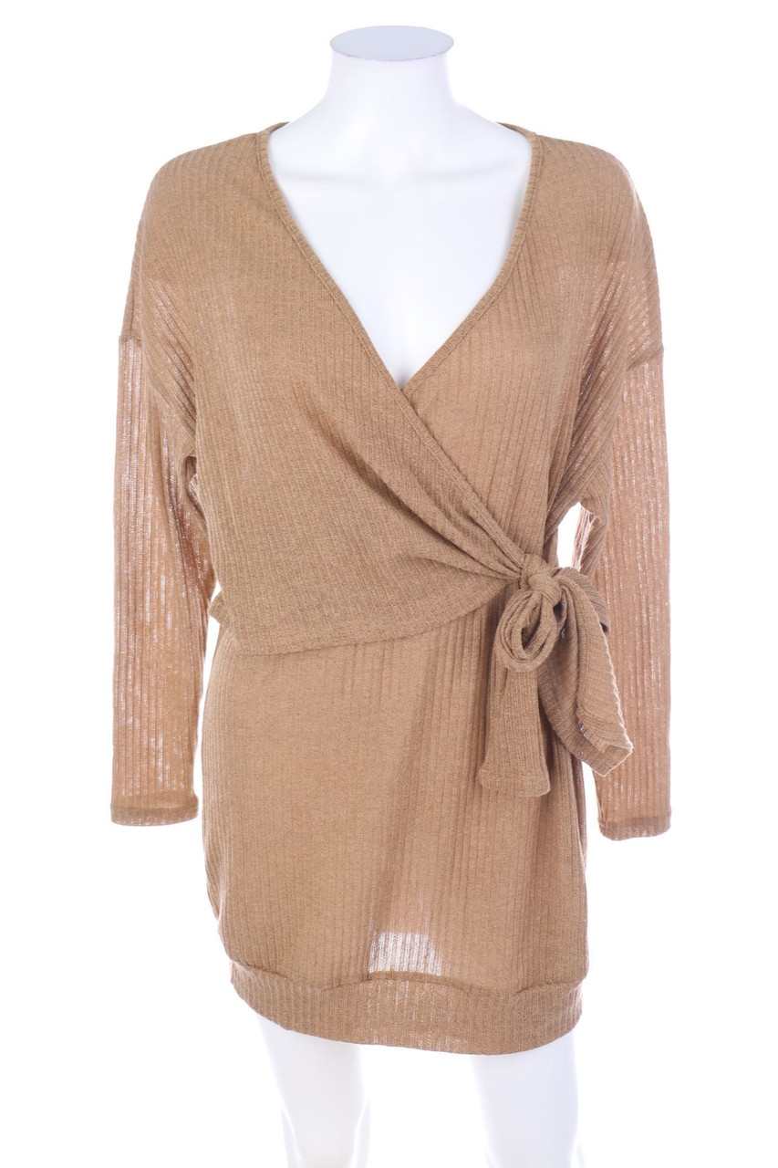 SHEIN - Strickkleid in Wickel-Optik - S