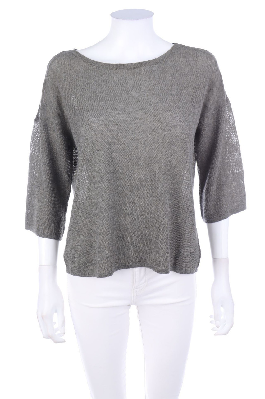 Massimo Dutti - Strick-Pullover mit Cut-out - S