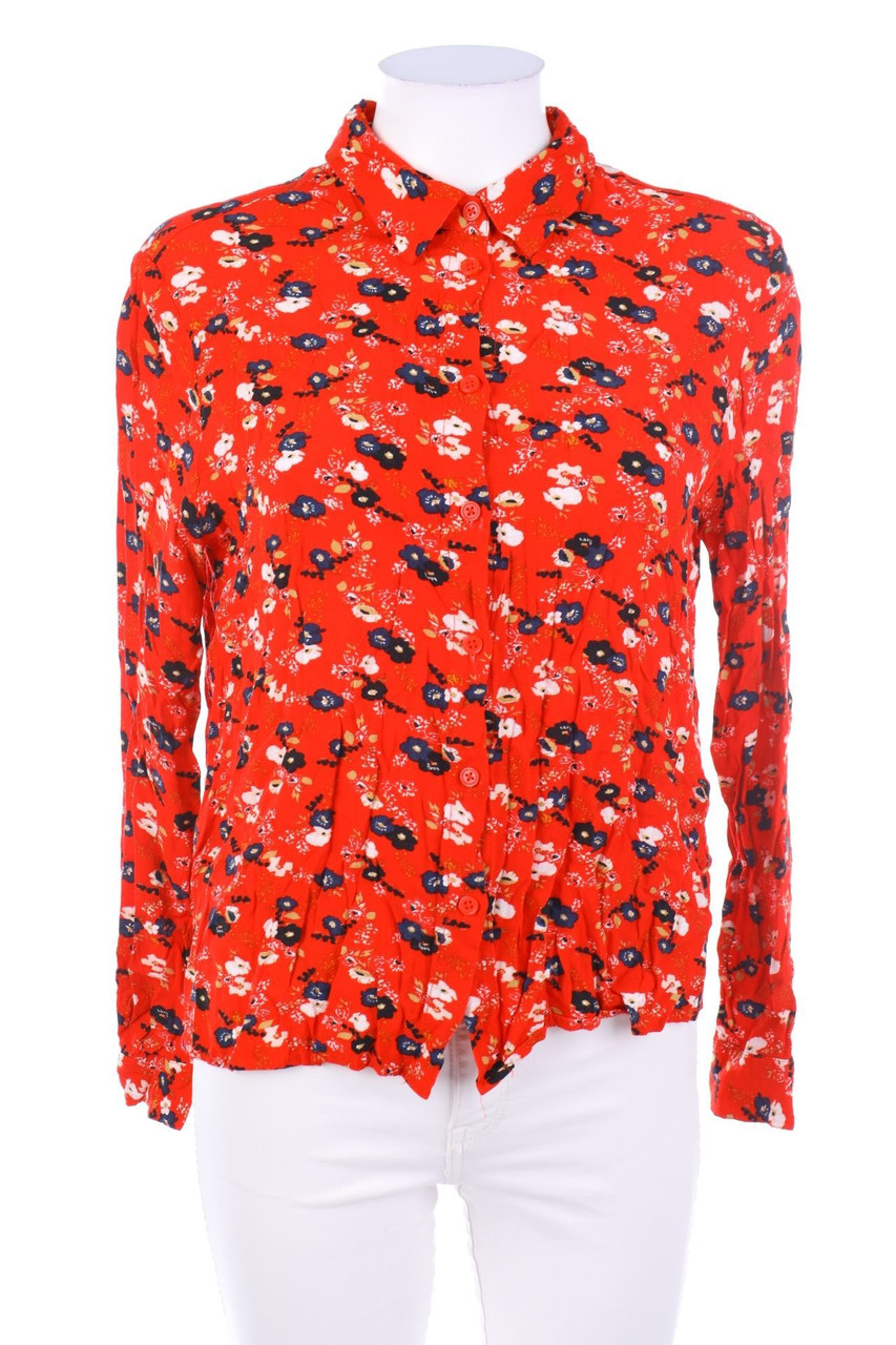 MONOPRIX - Shirt Blouse with Flower Print - D 40