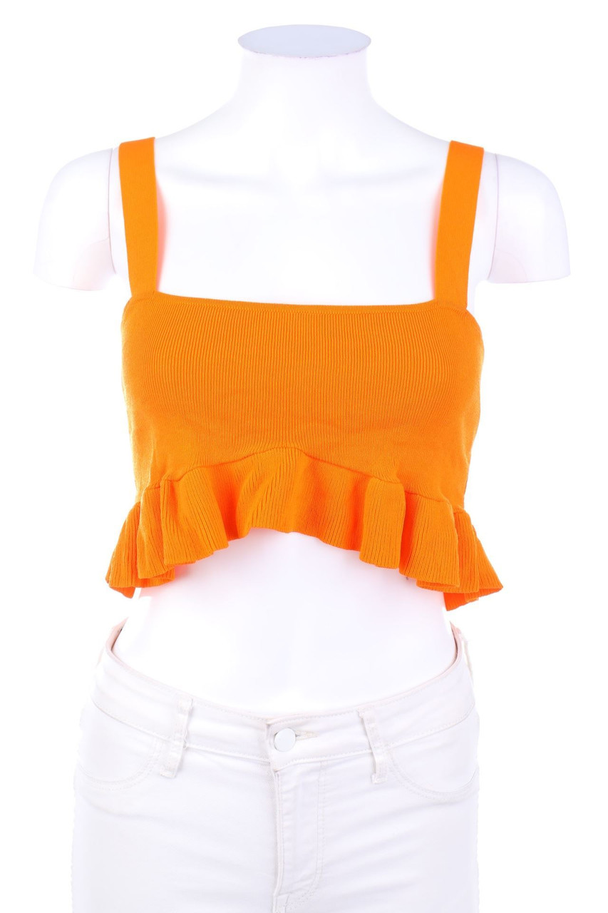 ZARA - Cropped-Strick-Top - S