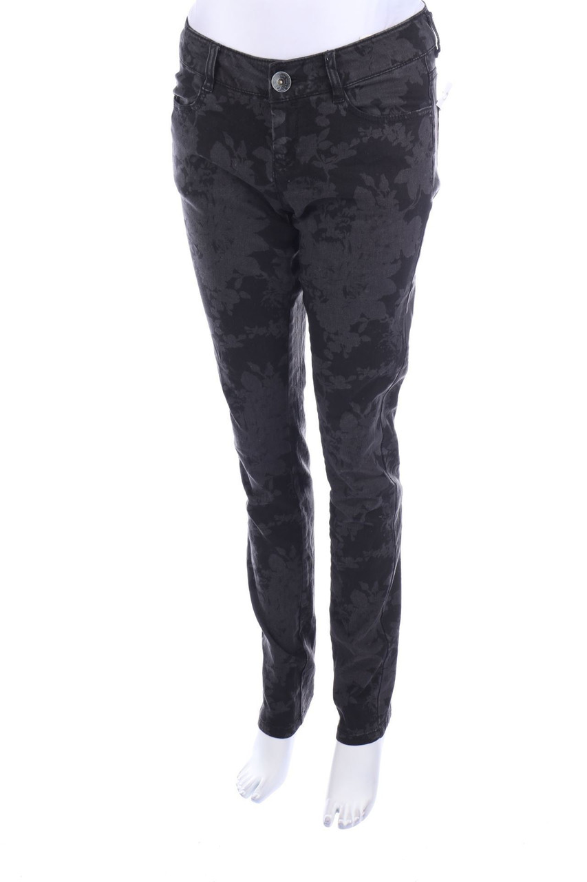 QS by s.Oliver - Skinny Jeggings mit Blumen-Print - D 36