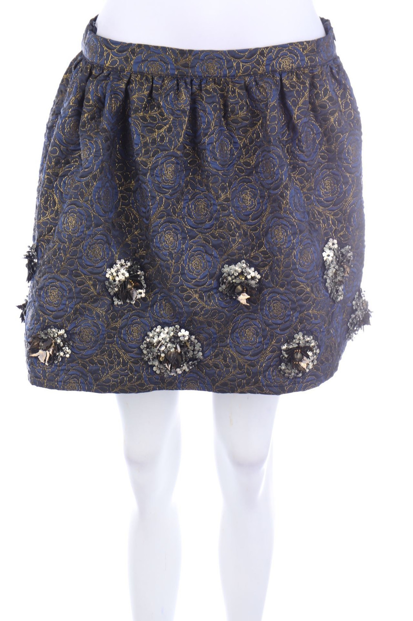 ZARA - Minirock mit Applikationen - M