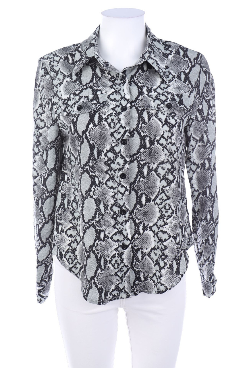 SHEIN - Hemd-Bluse mit Animal-Print - D 36