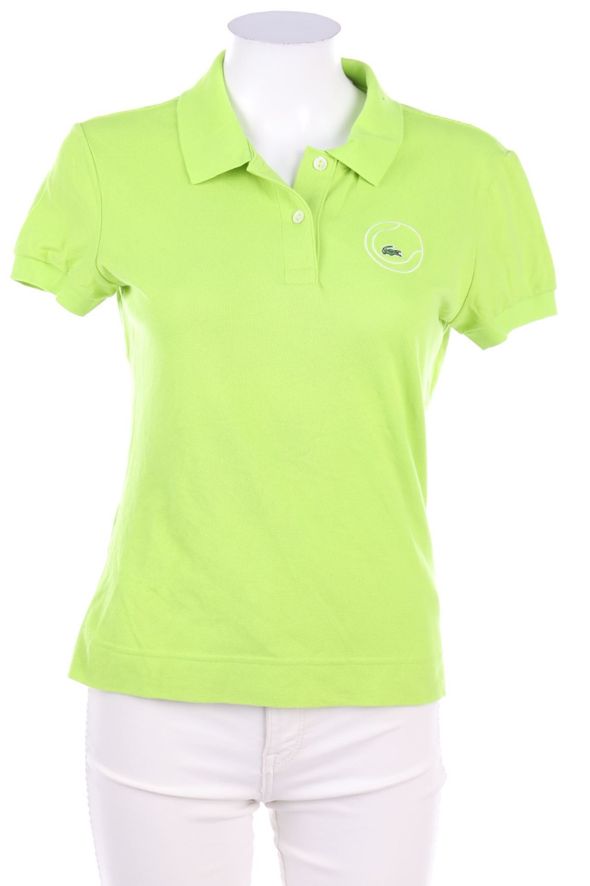 LACOSTE - polo shirt with Logo-Stitching - D 40
