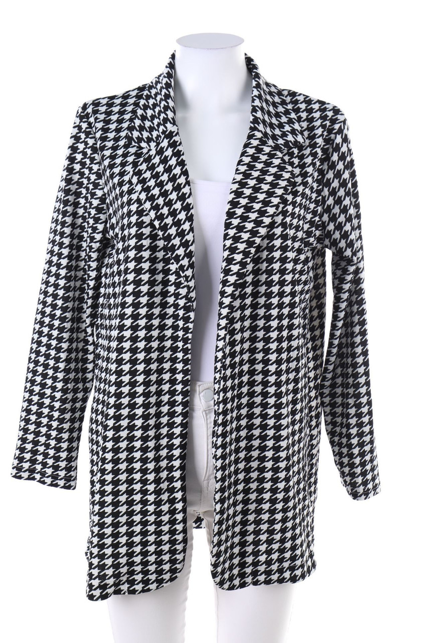 SHEIN - Jersey-Blazer mit Hahnentritt-Muster - S