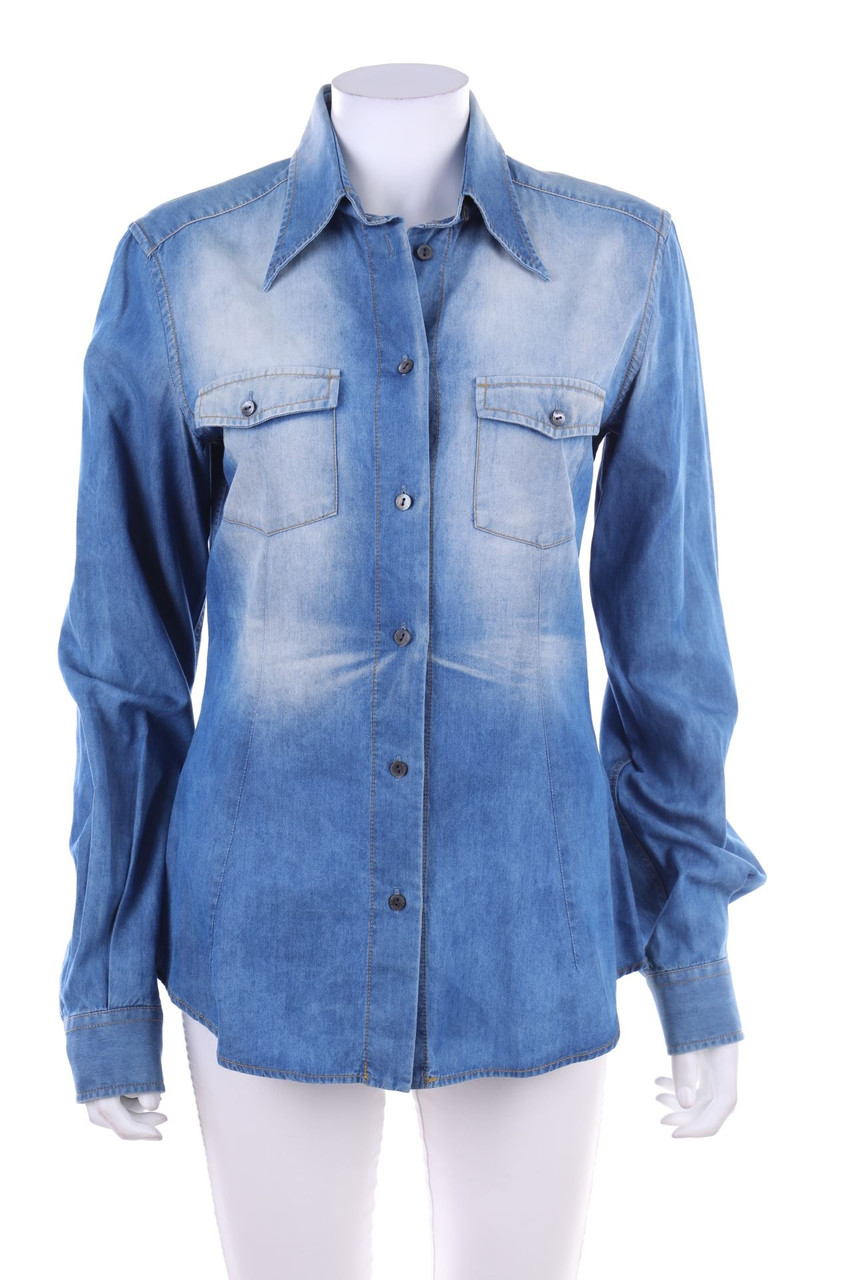DOLCE&GABBANA - Used Look-Denim Blouse - D 44