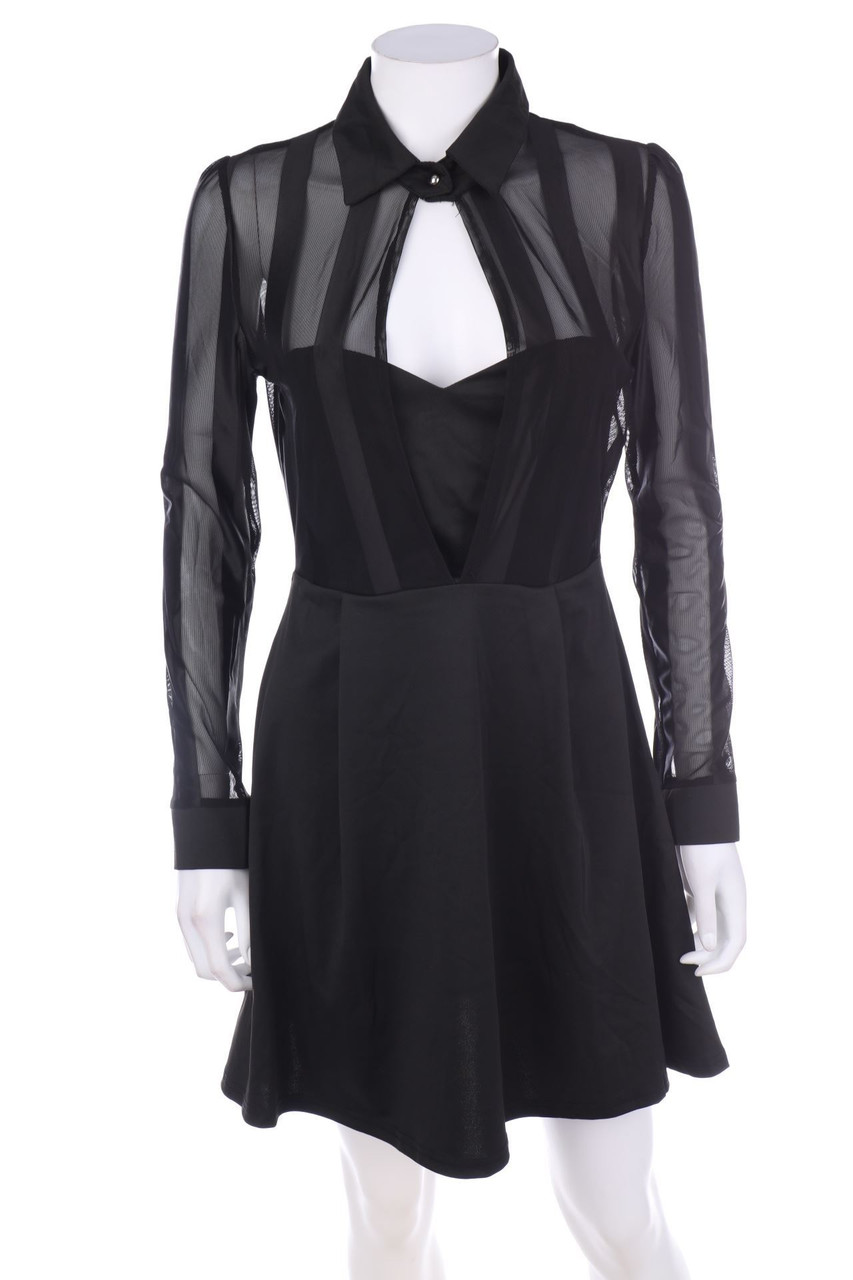 CHICME - Kleid mit Mesh-Einsatz - M