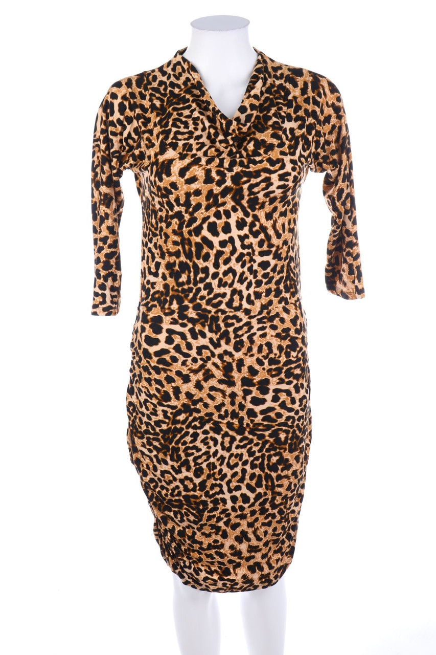 MORGAN - Dress with Animal Print - XL