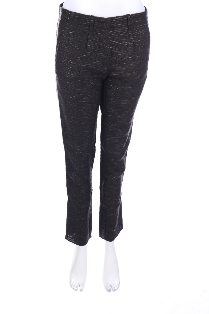 MESSAGERIE - Hose aus Leinen-Mix mit Galonstreifen - D 34