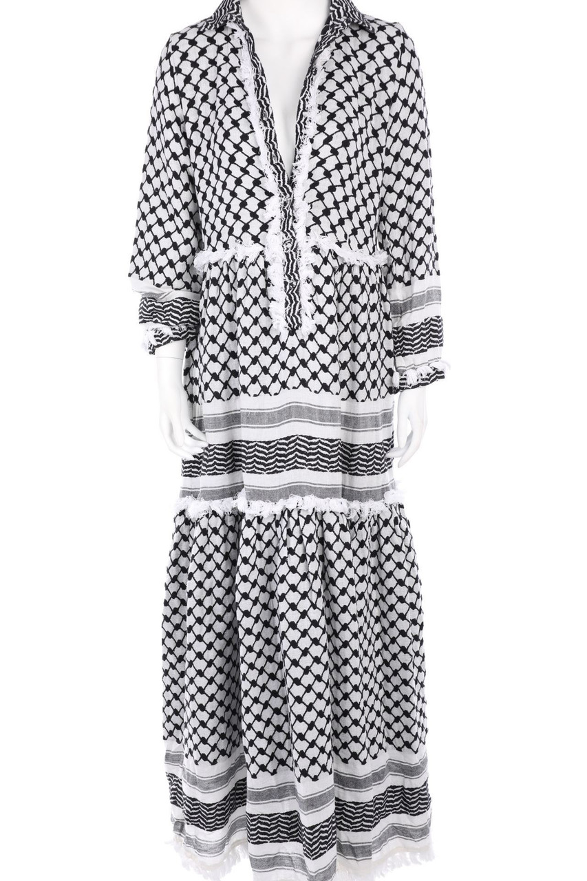 DODO BAR OR - Baumwoll-Maxi-Kleid mit Fransen - L