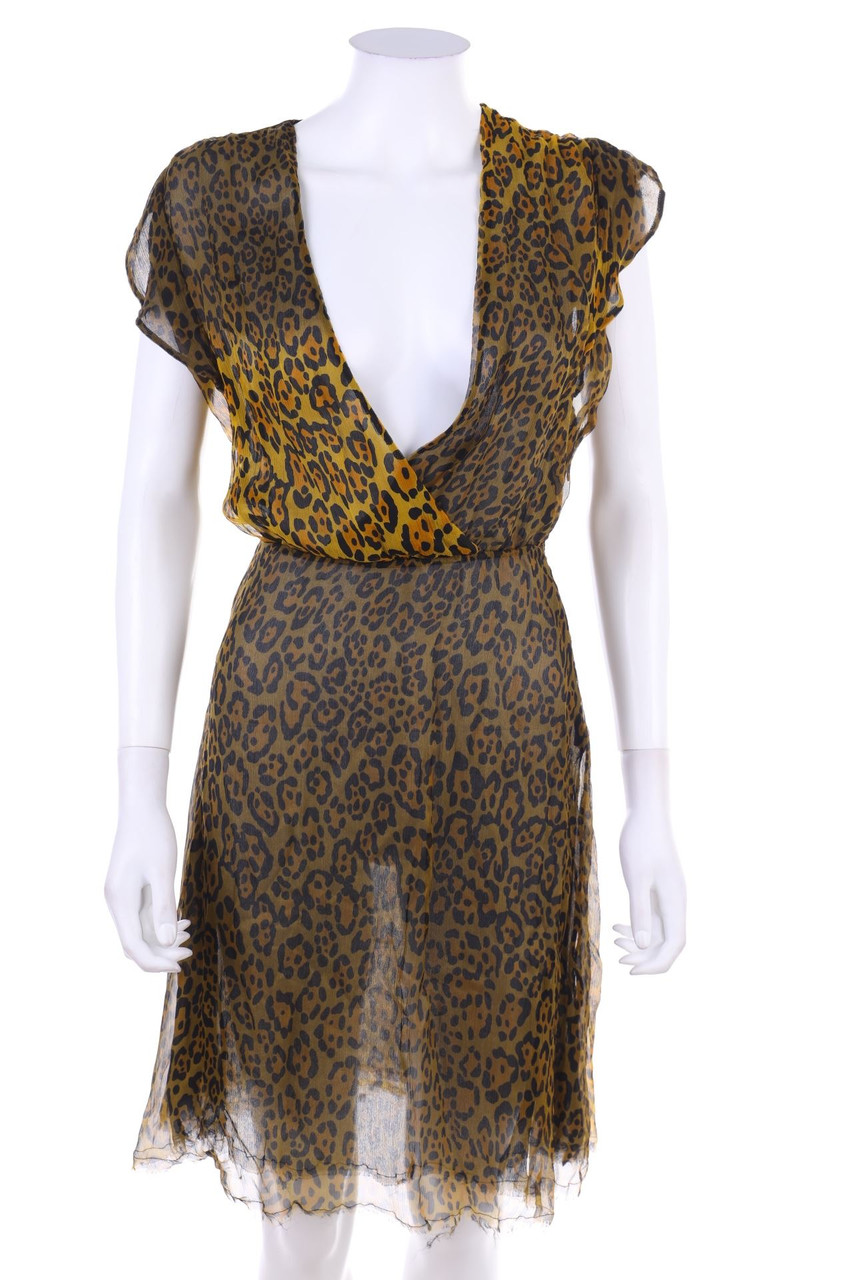 GERARD FIRENZE - Chiffon-Silk Dress with Wrap-Effect - S