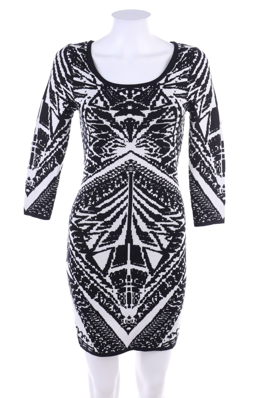 zebra - Knit Dress with Print - S