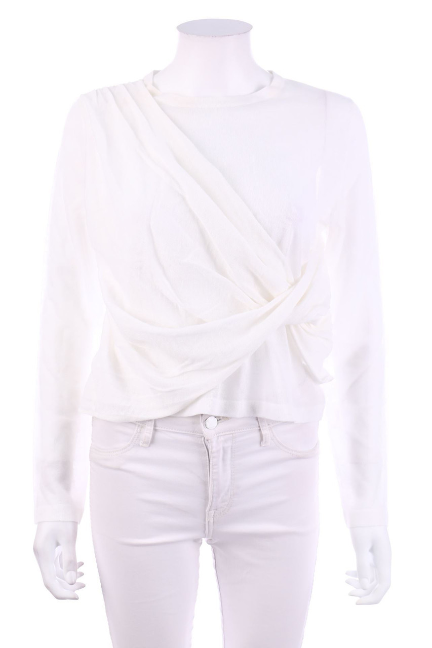 KEEPSAKE - crewneck pullover with Draping - L