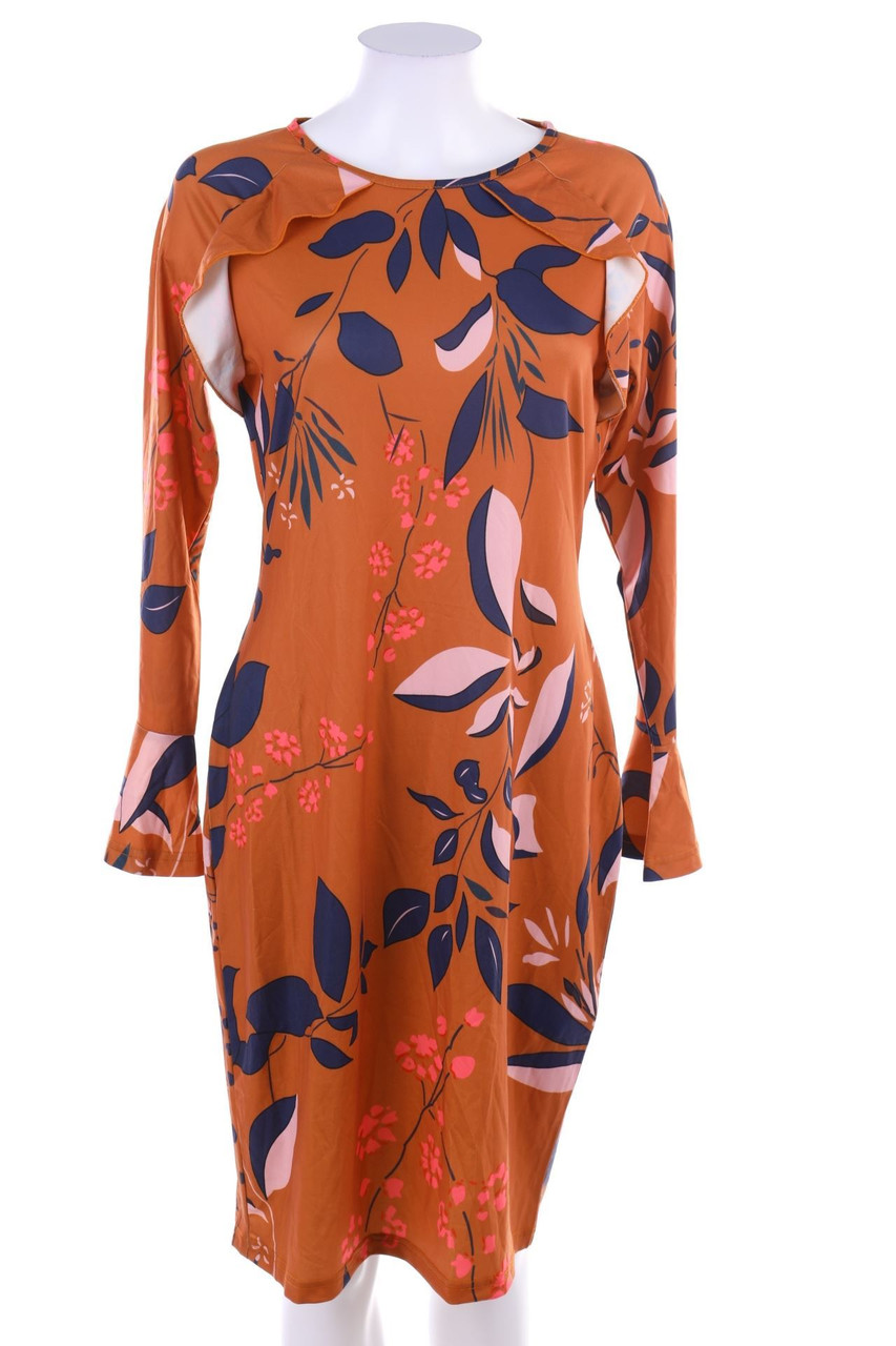 BODYFLIRT - Kleid mit floralem Muster mit Volants - D 36