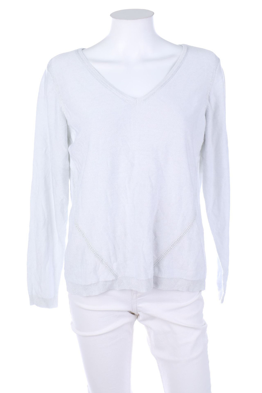 LADY BLUSH - Glitzer-Strick-Pullover - L