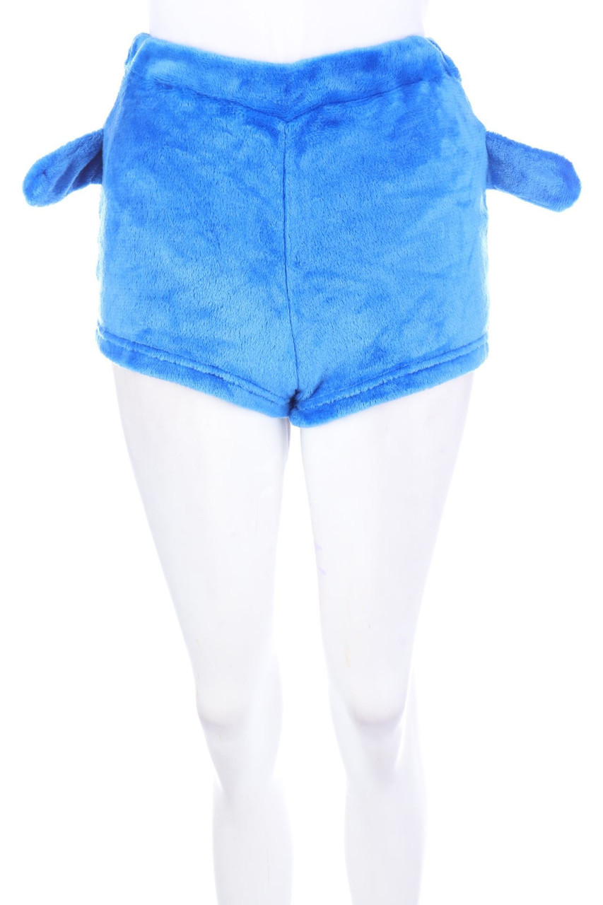 No Label - Velour-Shorts with Print - S