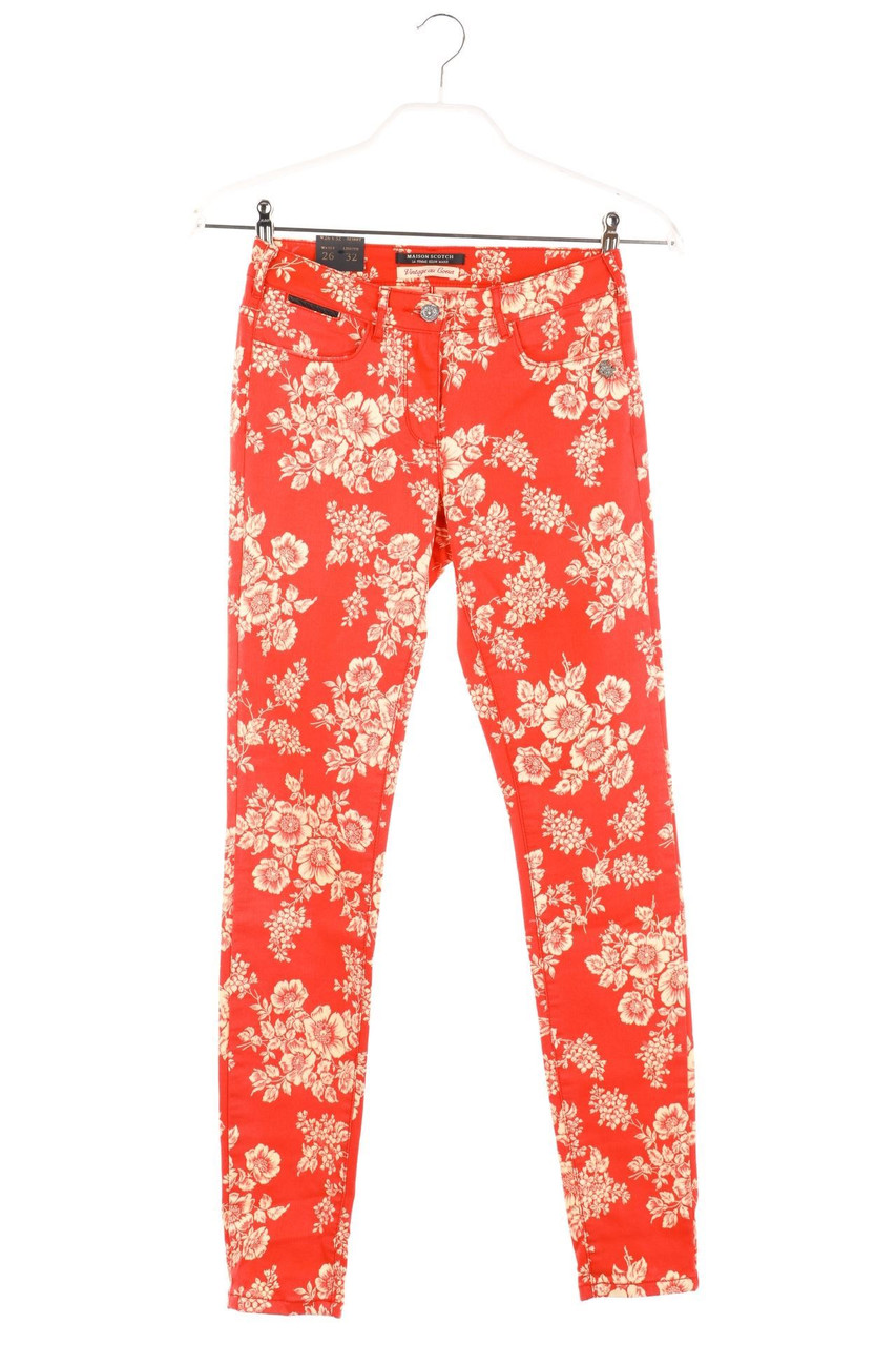 MAISON SCOTCH - Skinny-Jeans mit Blumen-Print - W26
