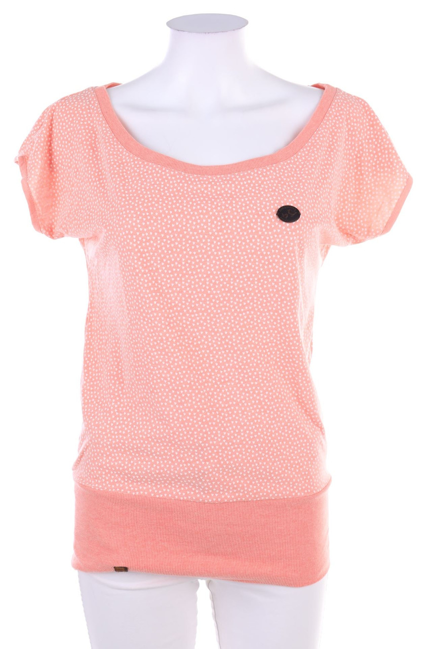 NAKETANO - Print-Shortsleeve-Shirt with Overcut Shoulder - M