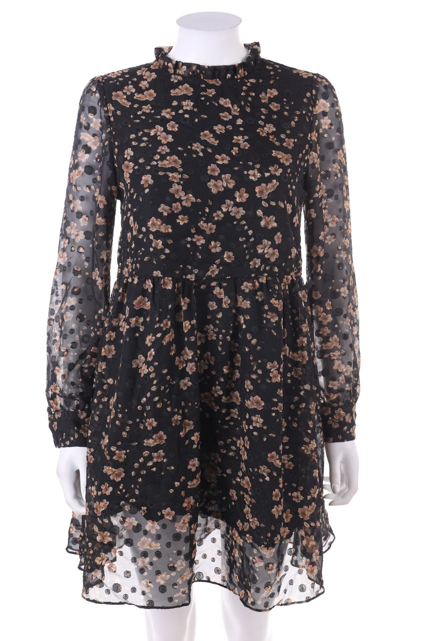 Cerise Blue - dress with floral print - S