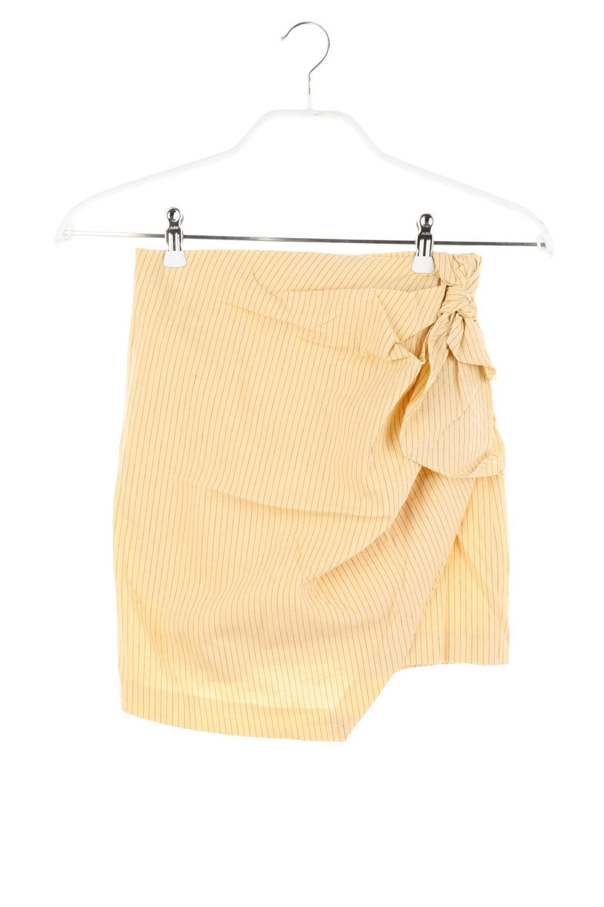 ZARA - Stripe Skirt with Wrap-Effect with Draping - XS