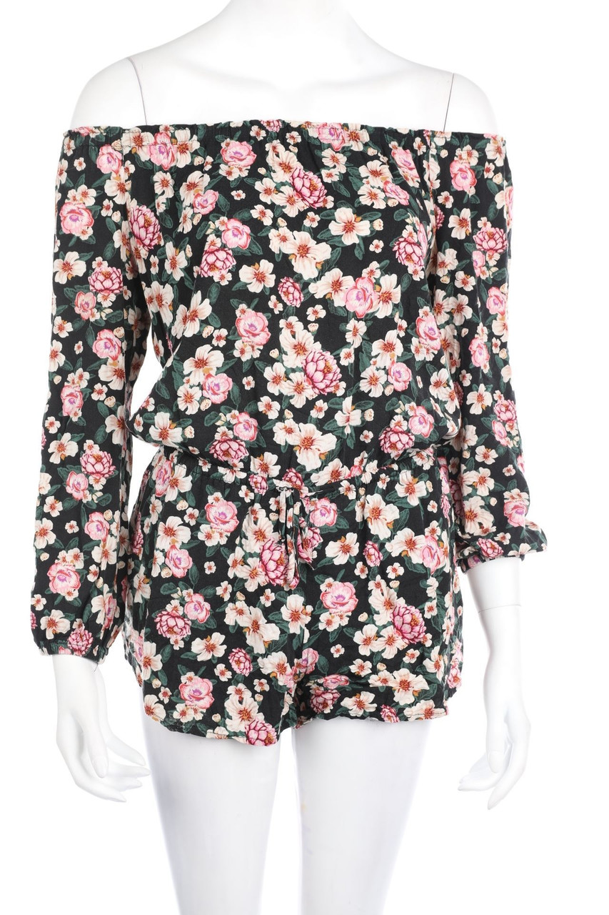 REVIEW - Carmen-Playsuit mit Blumen-Print - S