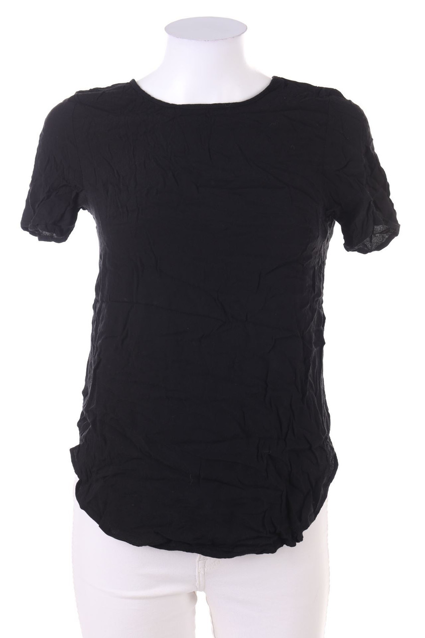 H&M - Kurzarm-Bluse mit Keyhole - D 34