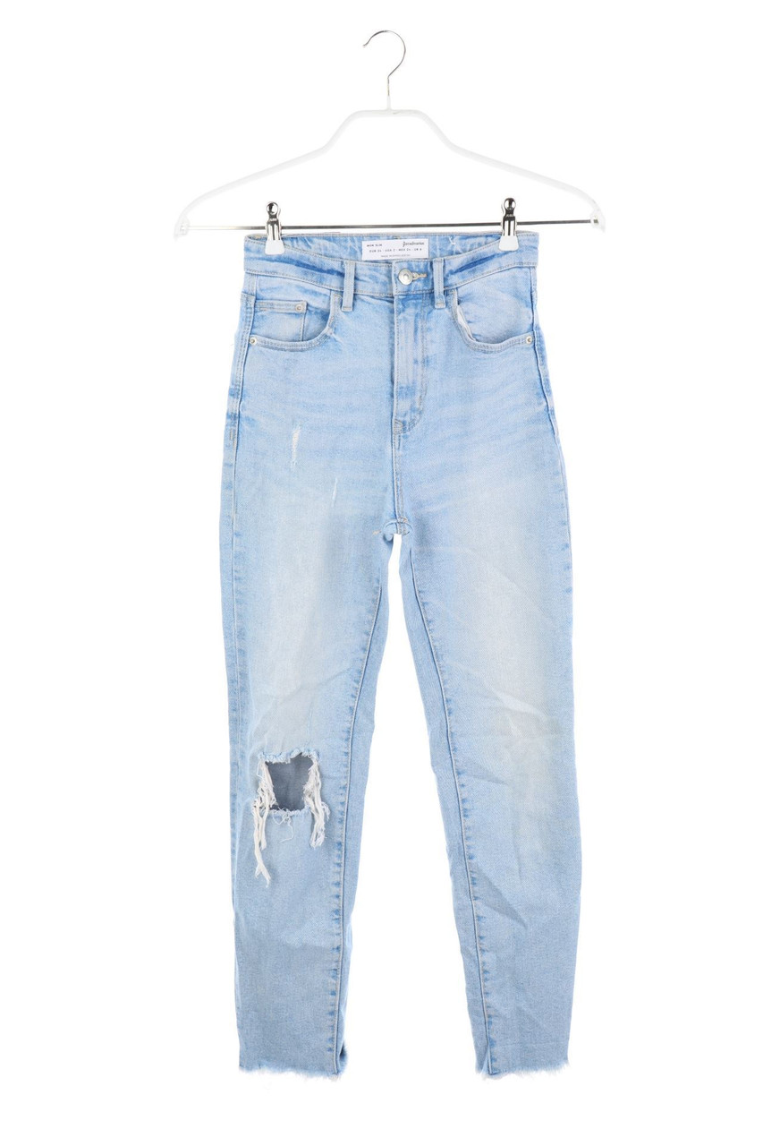 Stradivarius - Destroyed-Mom-Jeans - D 32