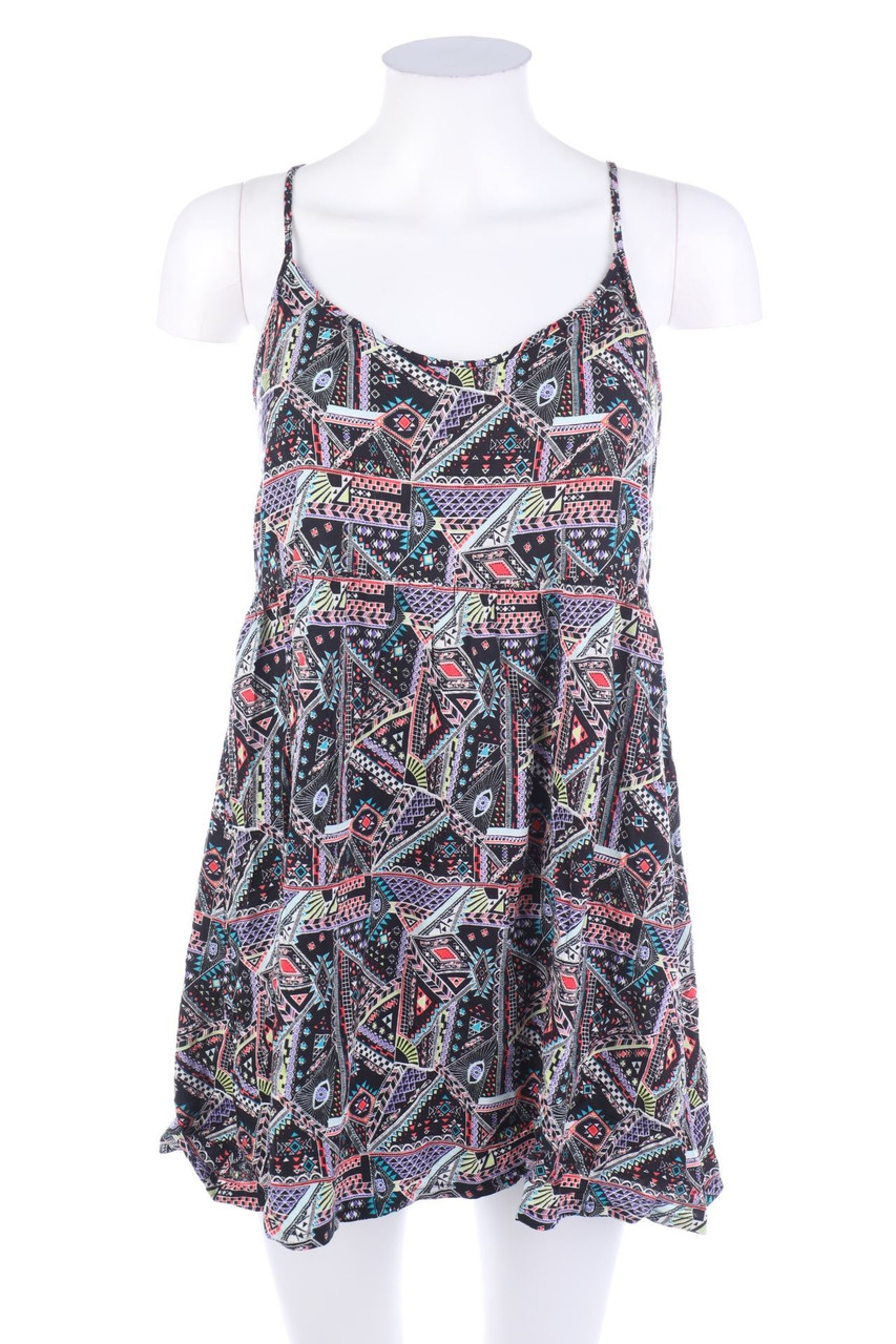 H&M DIVIDED - Blusentop aus Viskose mit Geo-Print - D 38