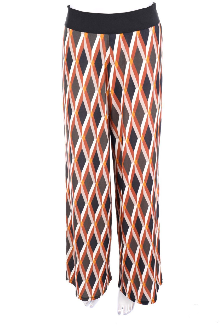 RIVER ISLAND - Jersey-Palazzo-Hose mit Geo-Print - D 38