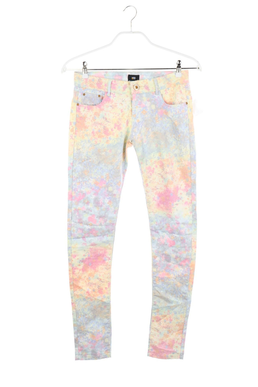 YES OR NO - Skinny-Hose mit Blumen-Print - XS