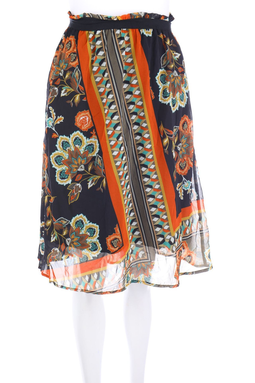 MORE & MORE - Skirt with Flower Print - D 42