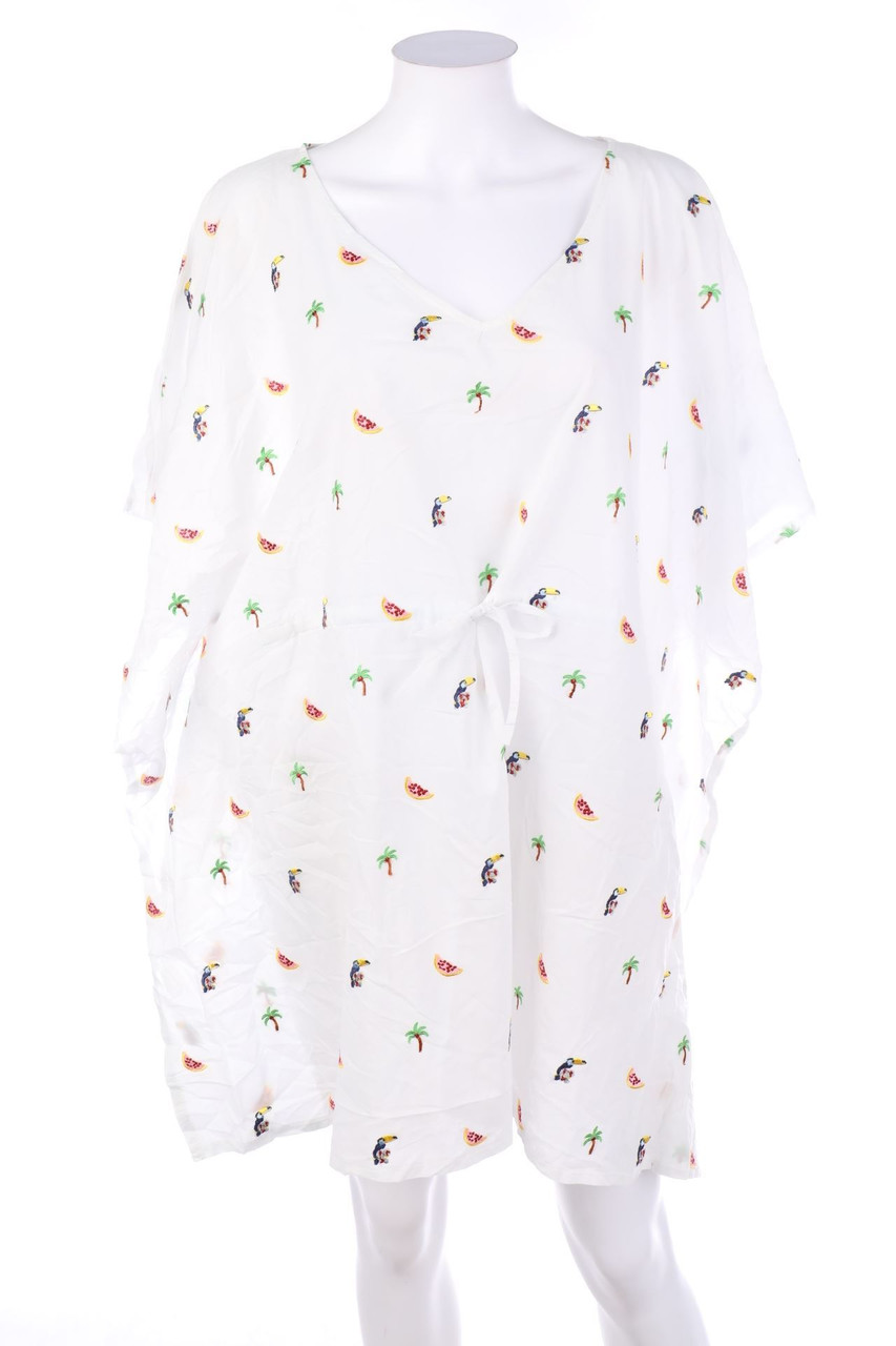 MANOR woman - Beach-Dress with Embroideries - ONE SIZE