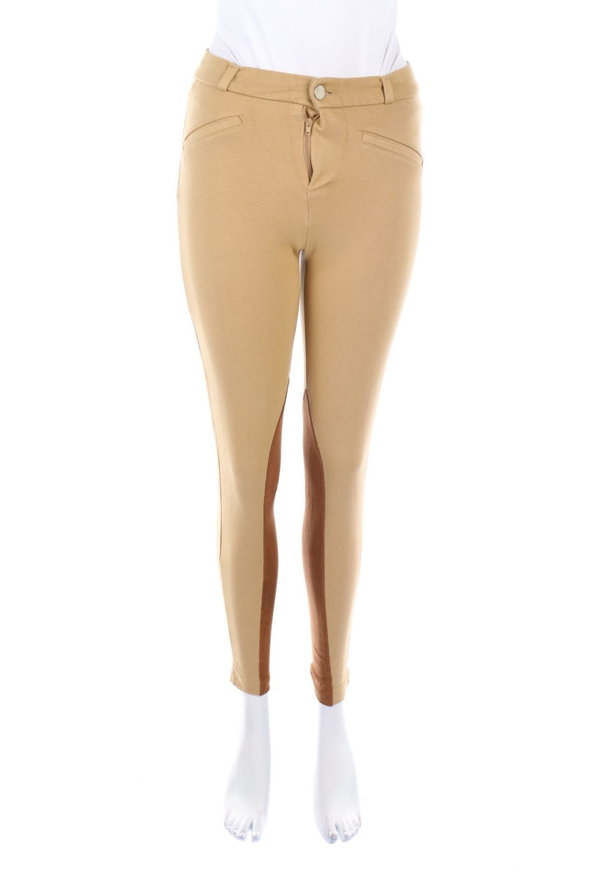 ZARA - Skinny-Hose mit Kunstleder-Details - S