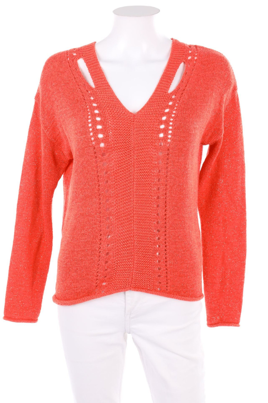 CAPTAIN TORTUE - Glitter-Pullover with Cut-outs - D 32