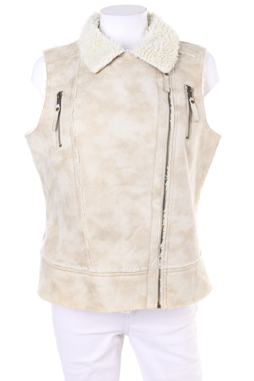 PECKOTT - Fake Fur-Weste - D 42