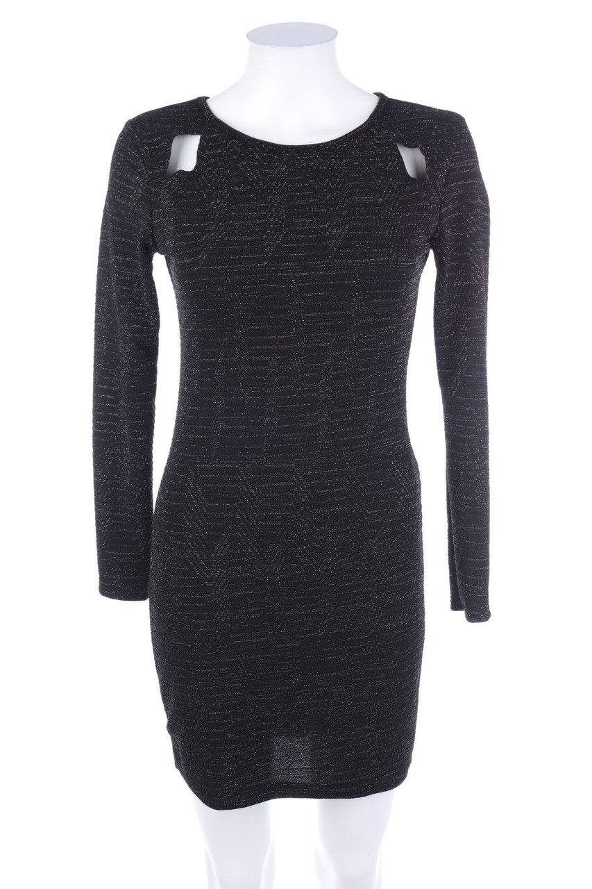 zebra - Glitter-Dress with Cut-outs - XS