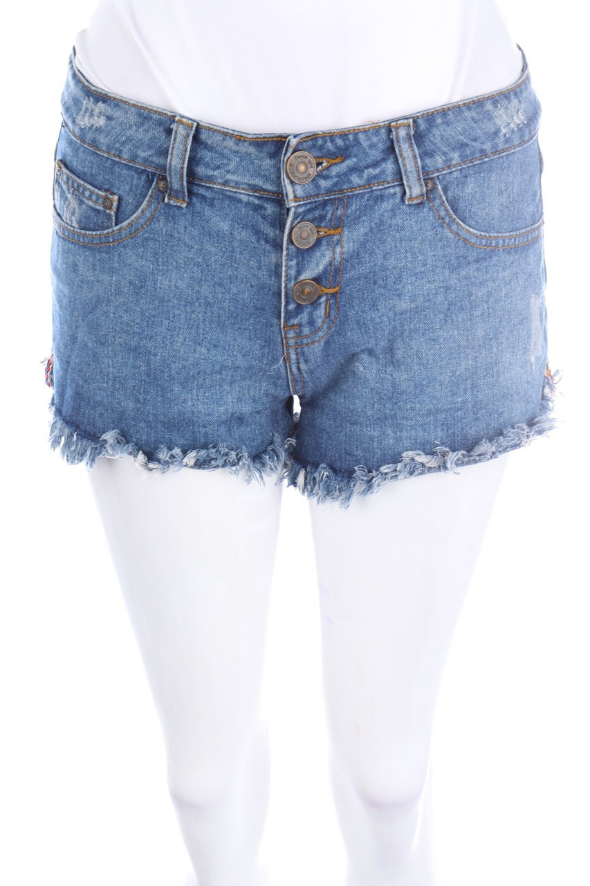 SPRINGFIELD - Distressed Jeans-Shorts - D 36